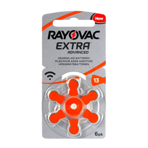 60x Rayovac Extra Advanced Size 13 Pr48 Hearing Aid Batteries 1.45V Zinc Air