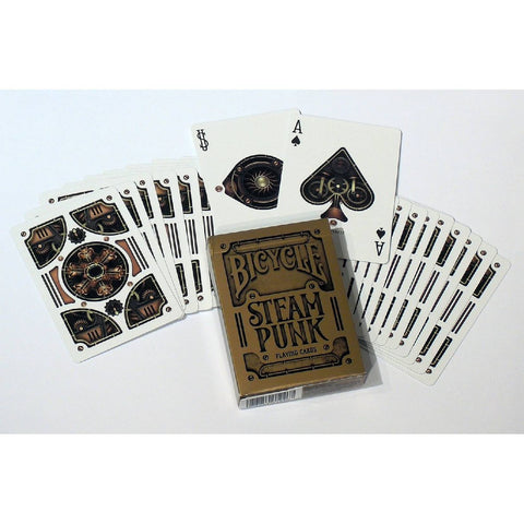 Bicycle Steampunk Gold Playing Cards – Premium Poker Deck