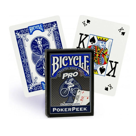 Bicycle Pro Blue Deck Pokerpeek Face Playing Cards Deck Poker Size