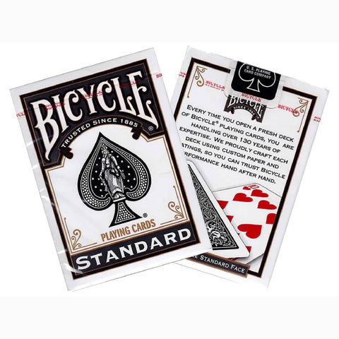 Bicycle Dark Black Standadt Index Playing Cards Deck Poker Rider Back