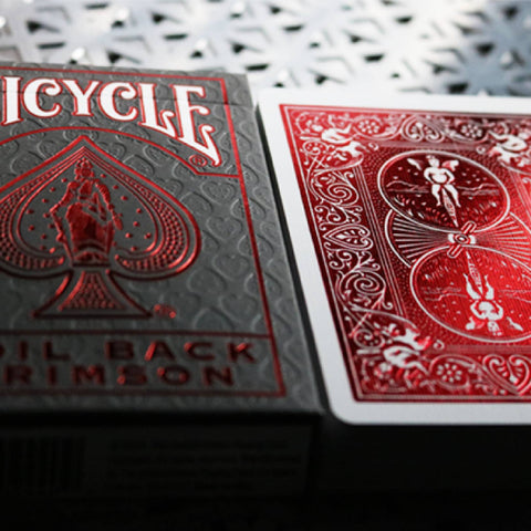 Bicycle Foil Metal Luxe Red NEW Edition Rider Back Playing Cards Deck USpcc