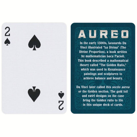 Bicycle Aureo Green Playing Cards Deck Poker Size Air-Cushion Finish USpcc