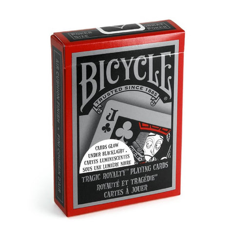 Bicycle Tragic Royalty Playing Cards Deck Glow In Dark Under Black Light
