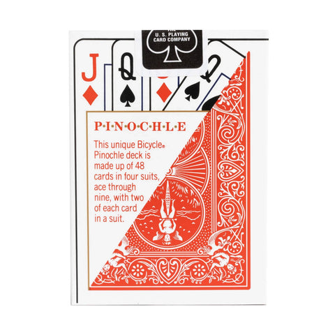 Bicycle Pinochle Playing cards Standard Red