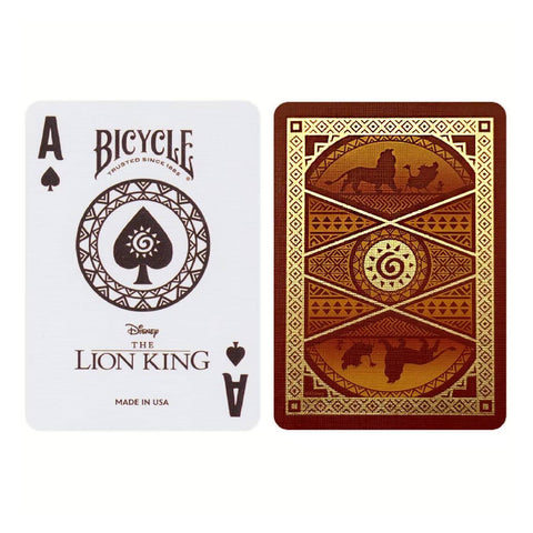 Bicycle Disney Lion King Inspired Playing Cards Deck Gold Foil Back