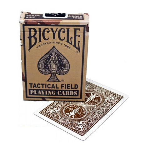 Bicycle Tactical Field Playing Cards Deck Brown USa Standard Brown
