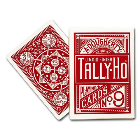 Bicycle Tally Ho Fan Back Playing Cards Deck Red Standard Index Linoid