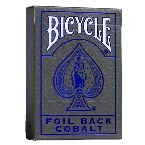 Bicycle Foil Metal Luxe Blue NEW Edition Rider Back Playing Cards Deck USpcc