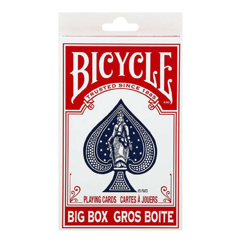 Bicycle Big Box Playing Cards Red Color Gros Boite Rider Back Design
