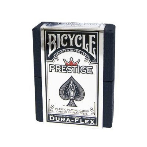 Bicycle Prestige 100% Plastic Playing Cards Deck Blue Standard Index USpcc