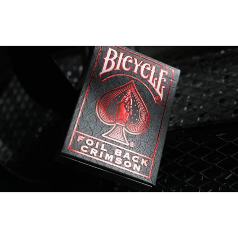 Bicycle Foil Metal Luxe Red NEW Edition Rider Back Playing Cards Deck USpcc