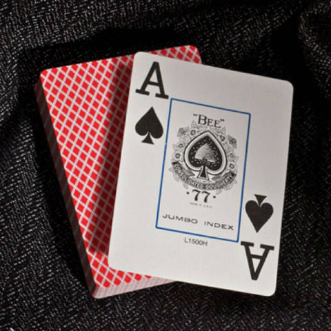 Bee Jumbo Index Red Deck Poker Playing Cards Bicycle Magic Tricks Casino