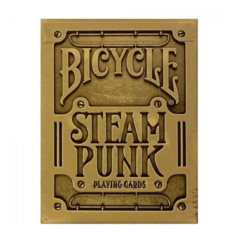 Bicycle Steampunk Gold Playing Cards – Premium Poker Deck