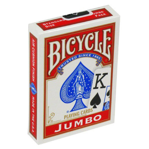 Bicycle Rider Jumbo Poker Cards Color Red