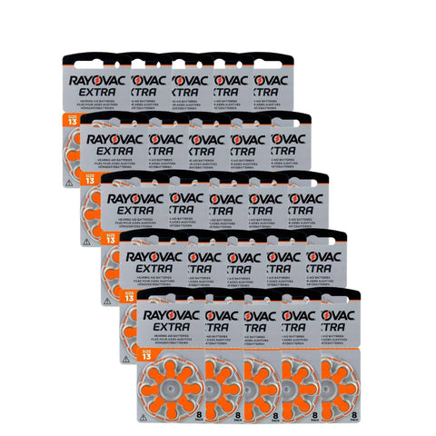 200 Rayovac Extra Size 13 Hearing Aid Batteries 8Bl Pr48 1.45V Zinc Air