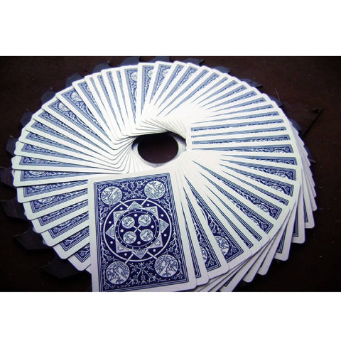Bicycle Tally Ho Fan Back Playing Cards Deck Blue Standard Index Linoid