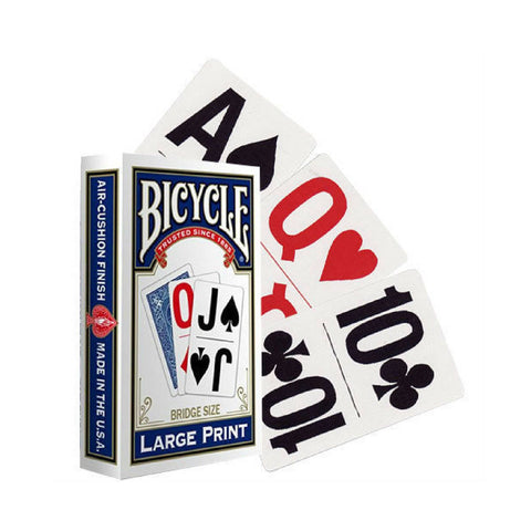 Bicycle Large Print Playing Cards – Blue Back