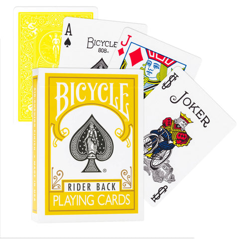 Bicycle Yellow Playing Cards Deck Rider Back Magic Tricks Poker USpcc
