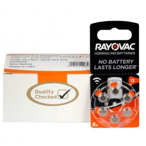 60x Rayovac Acoustic Special Size 13 Mf Pr48 Hearing Aid Batteries 1.45V Zinc Air