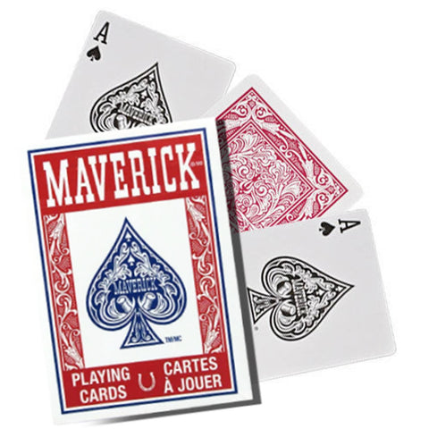 Bicycle Maverick Cards β Red Deck β Standard Index Poker Size