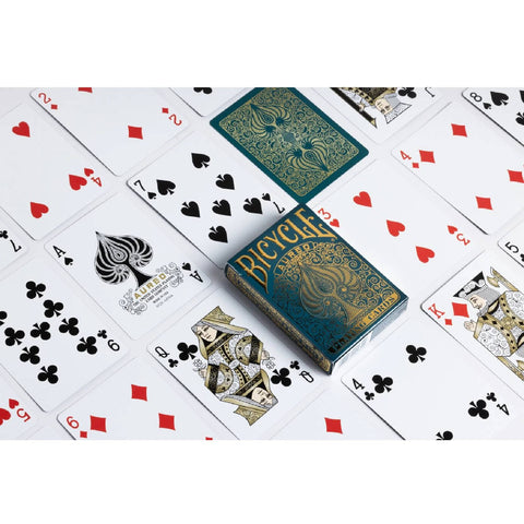 Bicycle Aureo Green Playing Cards Deck Poker Size Air-Cushion Finish USpcc