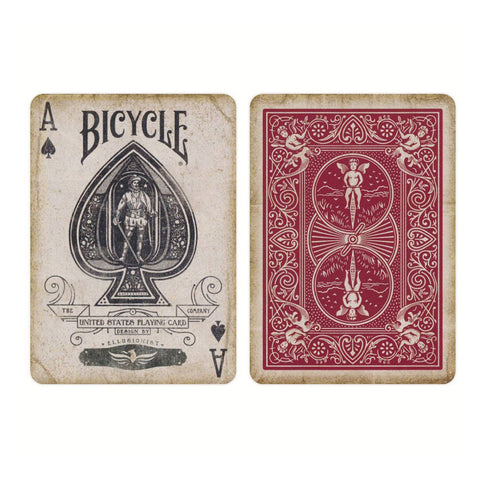 1900 Series Playing Cards Red Bicycle Marked Deck Magic Tricks