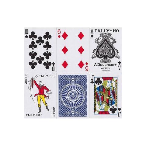Bicycle Tally-Ho Circle Playing cards deck (Blue)
