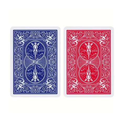 Bicycle Double Back No Face Cards Deck One Side Red Blue Magic Tricks USpcc