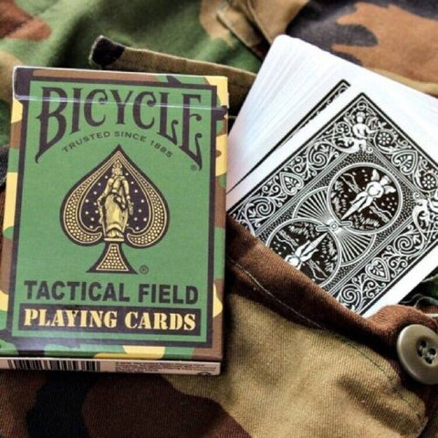 Bicycle Tactical Field Playing Cards Deck Green USa Standard Green