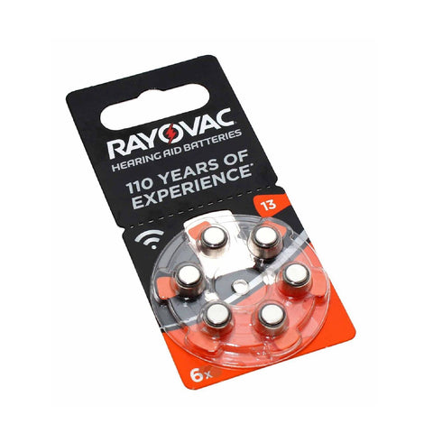 6x Rayovac Acoustic Special Size 13 Mf Pr48 Hearing Aid Batteries 1.45v Zinc Air