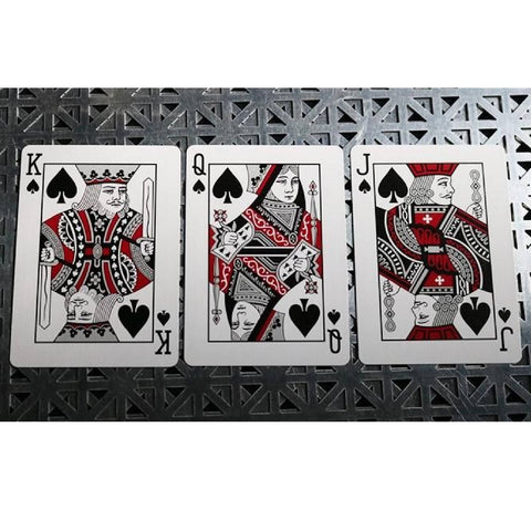 Bicycle Foil Metal Luxe Red NEW Edition Rider Back Playing Cards Deck USpcc