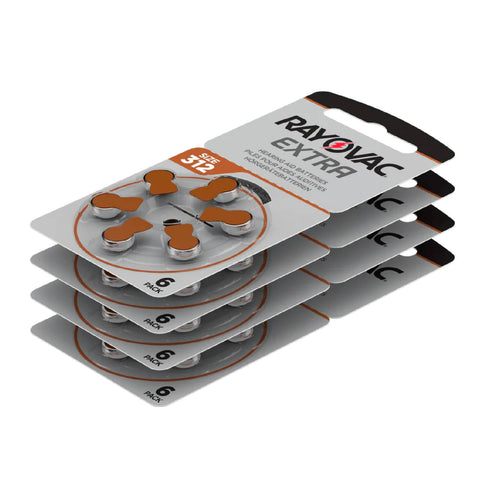 60x Rayovac Extra Advanced Size 312 Pr41 Hearing Aid Batteries 1.45V Zinc Air