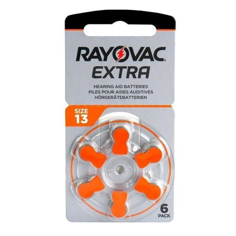 72x Rayovac Extra Advanced Size 13 Pr48 Hearing Aid Batteries 1.45V Zinc Air