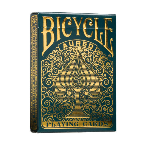 Bicycle Aureo Green Playing Cards Deck Poker Size Air-Cushion Finish USpcc