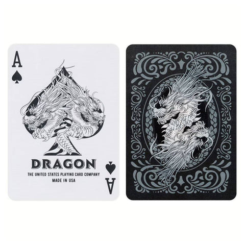 Bicycle Dragon Black Playing Cards Deck Original Poker Size Premium