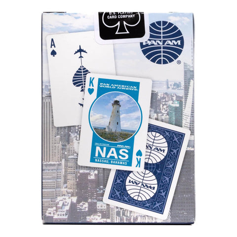Bicycle Pan Am 2 Pack Playing Card Deck In Travel Tin Light Dark Blue