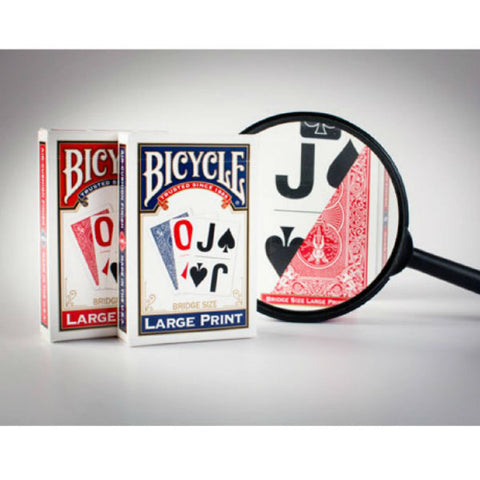Bicycle Large Print Playing Cards – Blue Back