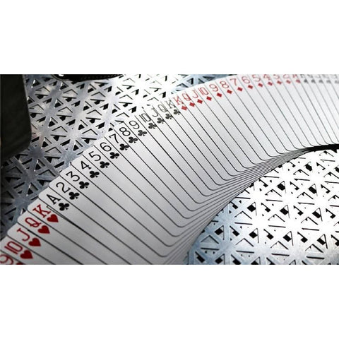 Bicycle Foil Metal Luxe Red NEW Edition Rider Back Playing Cards Deck USpcc
