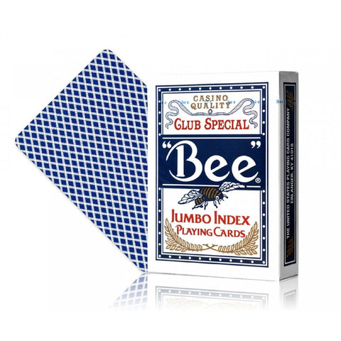 Bee Jumbo Index Blue Deck Poker Playing Cards Bicycle Magic Tricks Casino