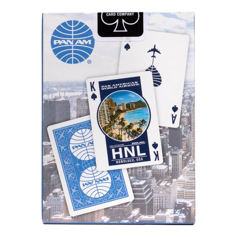 Bicycle Pan Am 2 Pack Playing Card Deck In Travel Tin Light Dark Blue