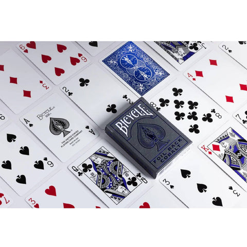 Bicycle Foil Metal Luxe Blue NEW Edition Rider Back Playing Cards Deck USpcc