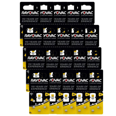 120x Rayovac Acoustic Special Size 10 Mf Pr70 Hearing Aid Batteries 1.45V Zinc air