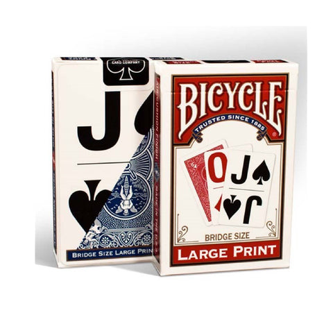 Bicycle Large Print Bridge Size Playing Cards Deck Super Jumbo Red USPCC