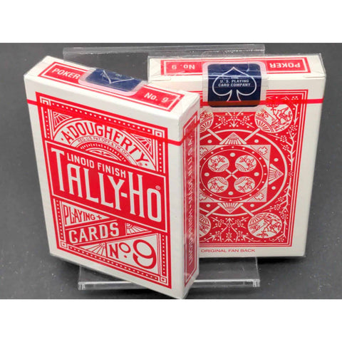 Bicycle Tally Ho Fan Back Playing Cards Deck Red Standard Index Linoid