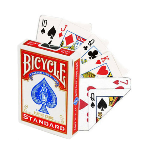 Bicycle Double Face No Back Standard Magic Tricks Cards Deck USpcc Red