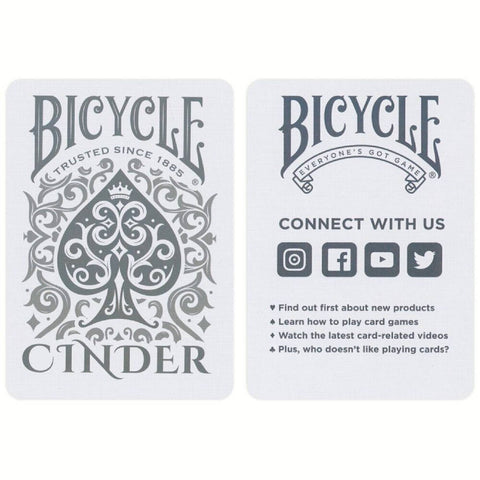 Bicycle Cinder Playing Cards Deck Poker Size Air-Cushion Finish USpcc