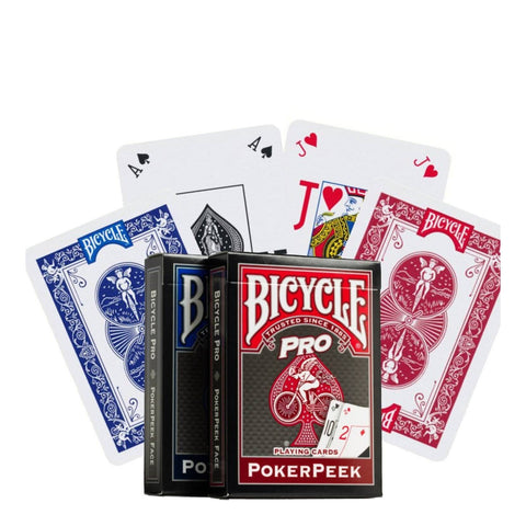 2 Decks Bicycle Pro Cards Blue Red Pokerpeek Face Playing Decks Poker Size