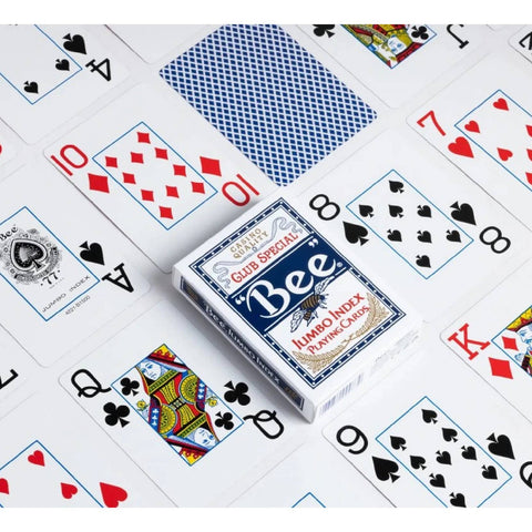 Bee Jumbo Index Blue Deck Poker Playing Cards Bicycle Magic Tricks Casino
