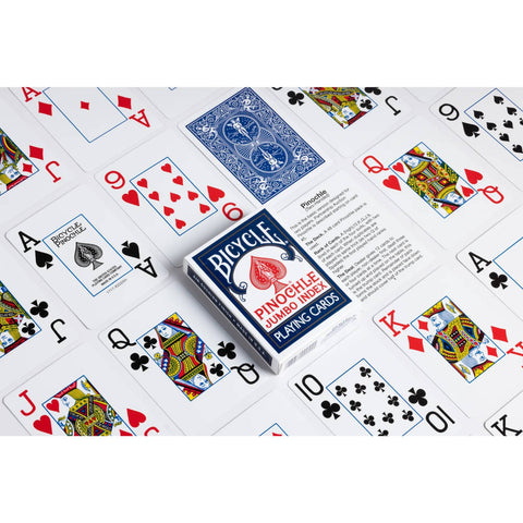 Bicycle Pinochle Jumbo Playing cards Color Blue