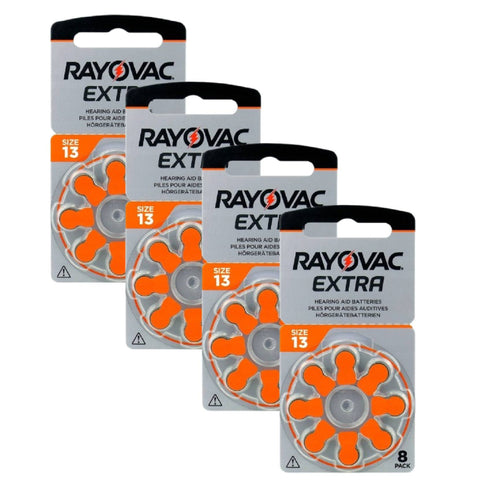 32x Rayovac Extra Size 13 PR48 Hearing Aid Batteries 1.45V